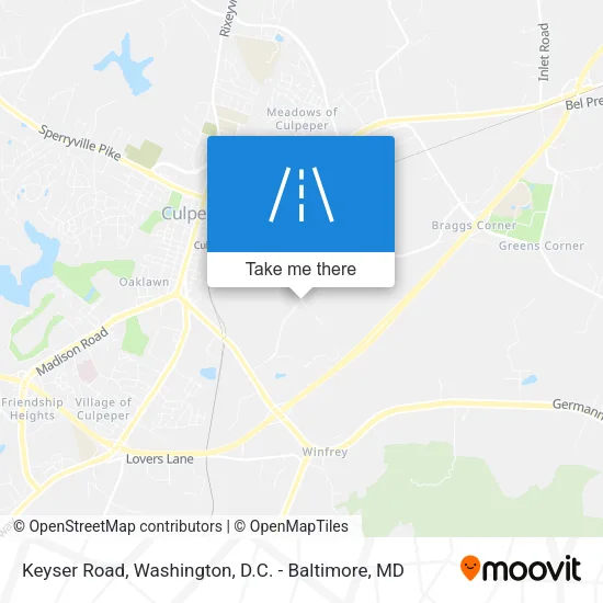 Keyser Road map
