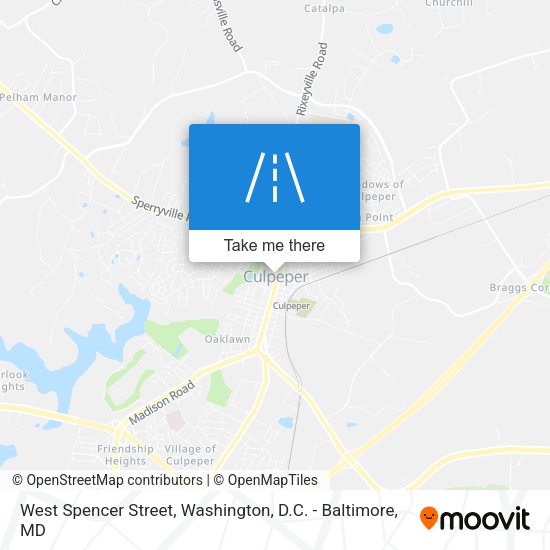 West Spencer Street map