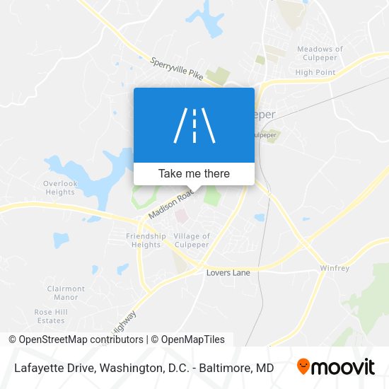 Mapa de Lafayette Drive