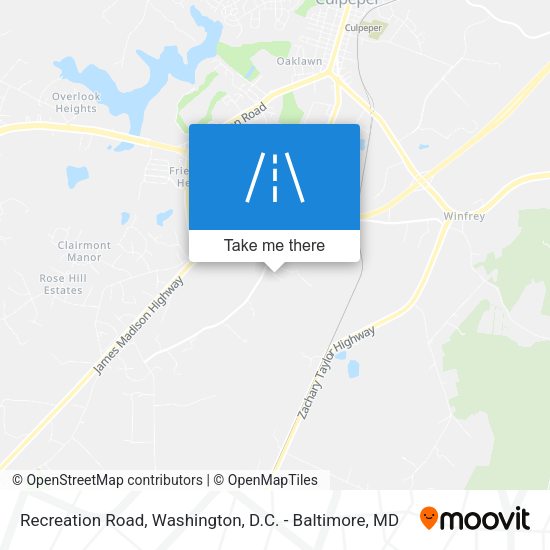 Mapa de Recreation Road