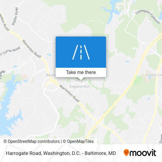Mapa de Harrogate Road