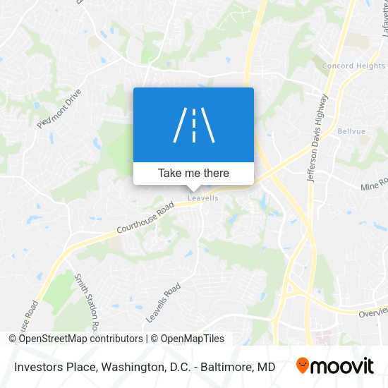 Investors Place map