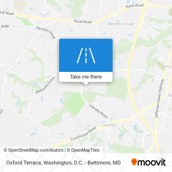 Mapa de Oxford Terrace