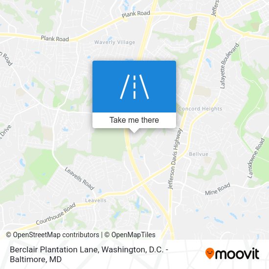 Berclair Plantation Lane map