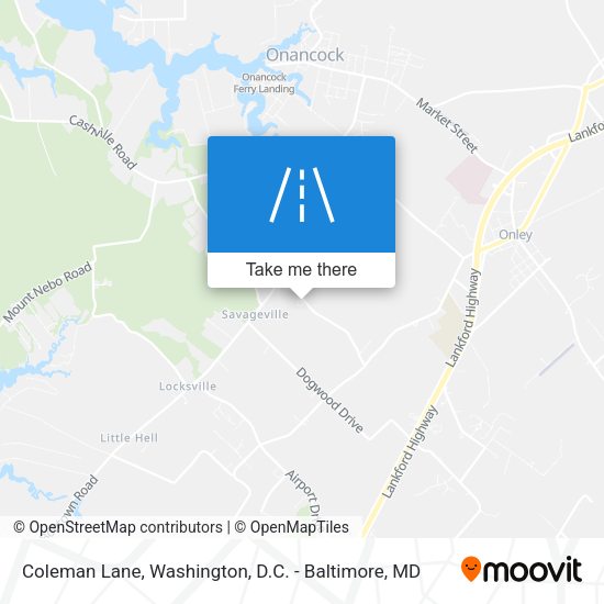 Coleman Lane map
