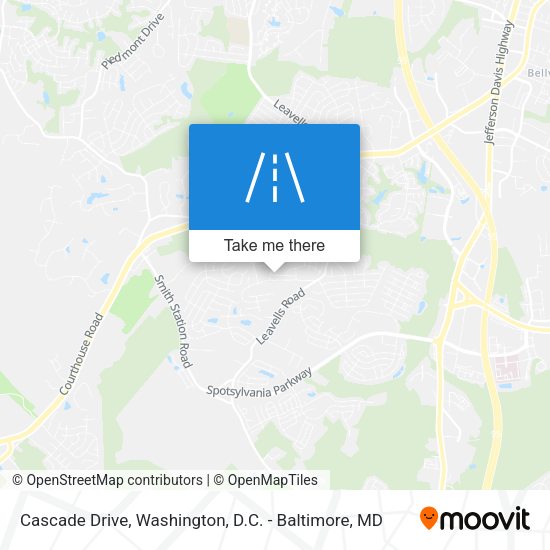 Mapa de Cascade Drive