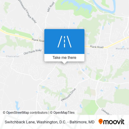 Mapa de Switchback Lane