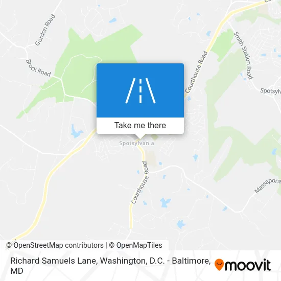 Richard Samuels Lane map