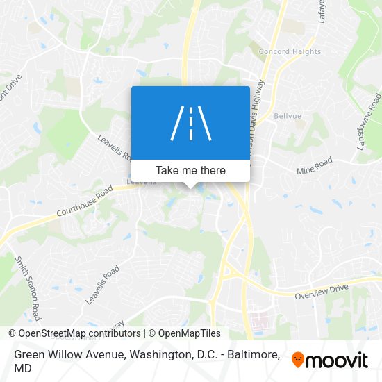 Green Willow Avenue map