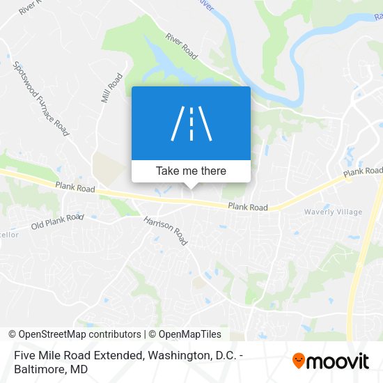 Mapa de Five Mile Road Extended