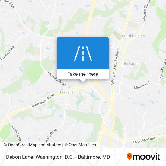 Debon Lane map
