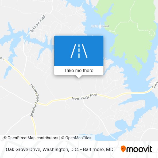 Oak Grove Drive map