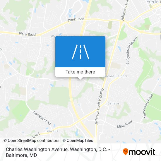 Mapa de Charles Washington Avenue