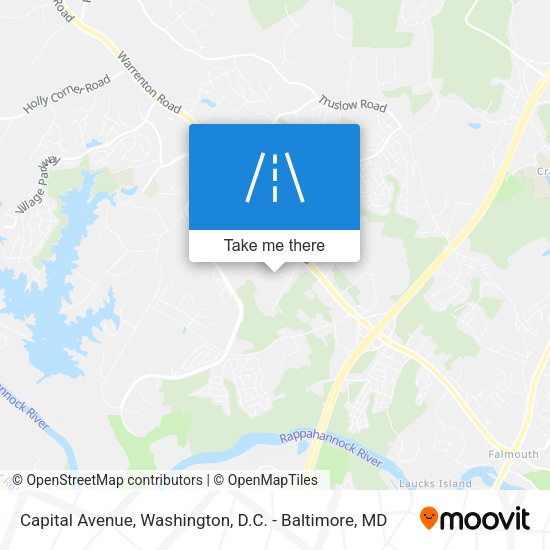 Capital Avenue map