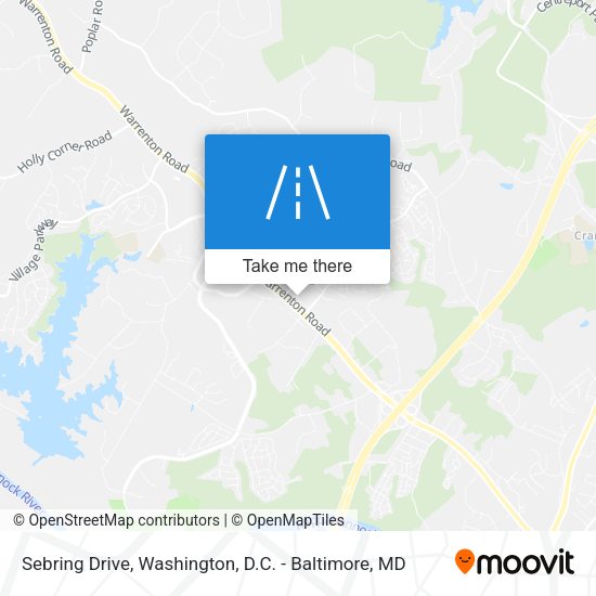 Sebring Drive map