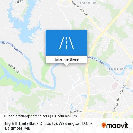 Big Bill Trail (Black Difficulty) map