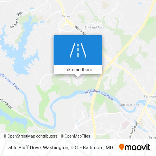 Table Bluff Drive map