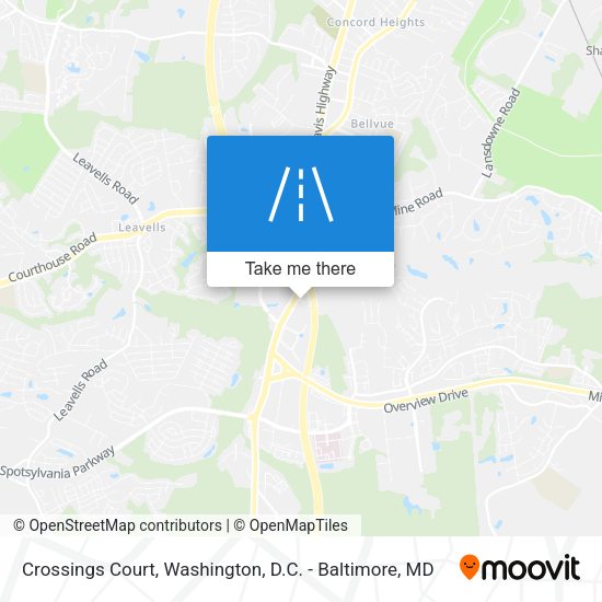 Crossings Court map
