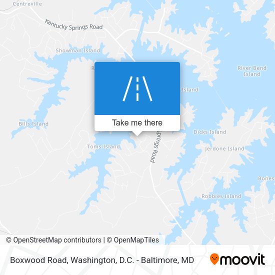 Mapa de Boxwood Road