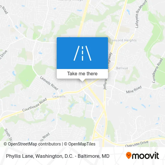 Phyllis Lane map