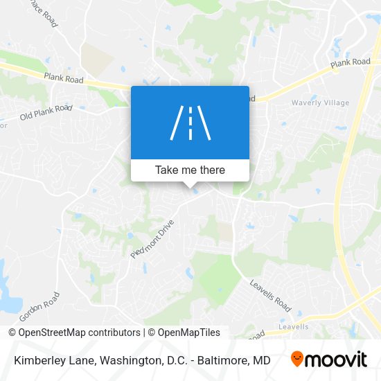 Kimberley Lane map