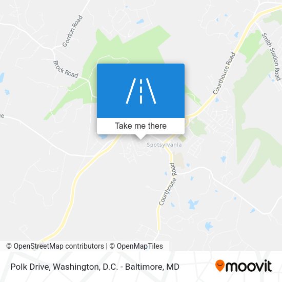 Polk Drive map