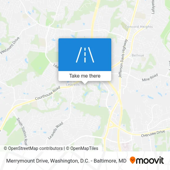 Merrymount Drive map
