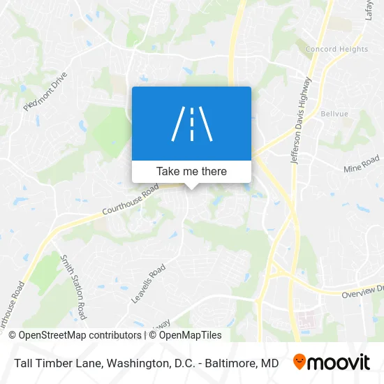 Tall Timber Lane map