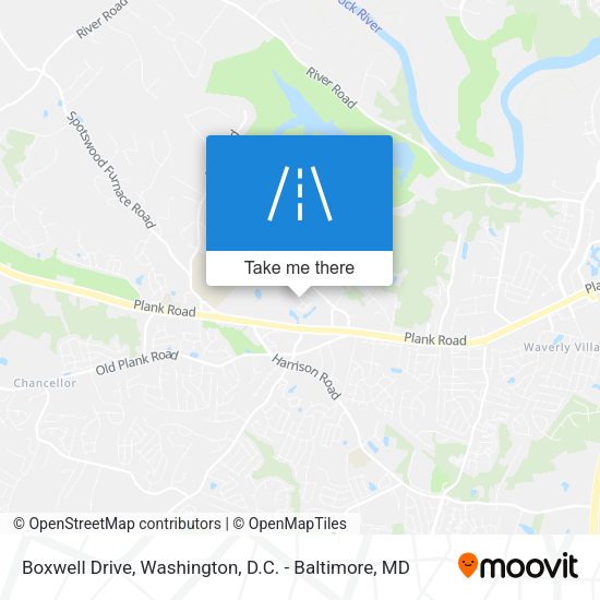 Mapa de Boxwell Drive