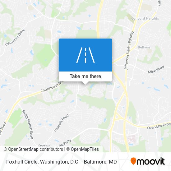 Foxhall Circle map