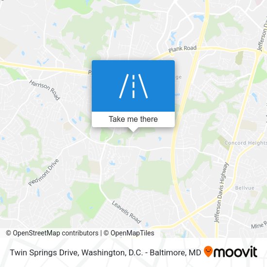 Twin Springs Drive map