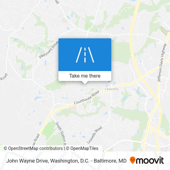 Mapa de John Wayne Drive