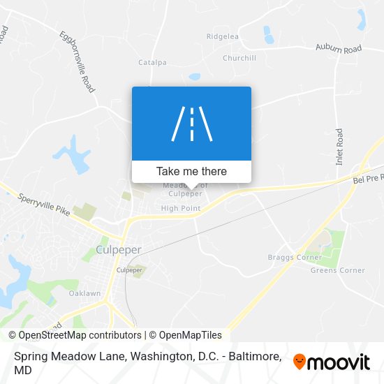 Mapa de Spring Meadow Lane
