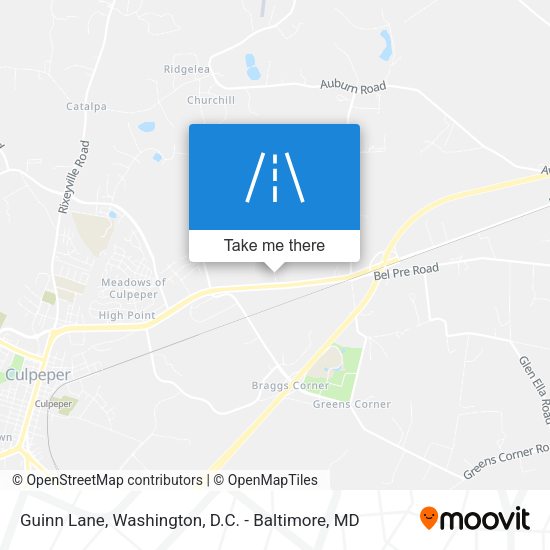 Guinn Lane map