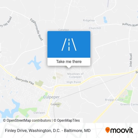Finley Drive map