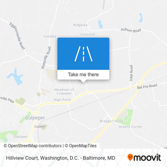 Mapa de Hillview Court