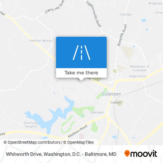 Whitworth Drive map