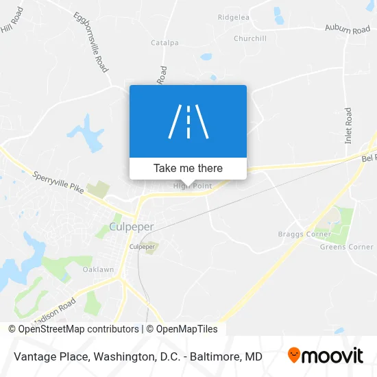 Vantage Place map