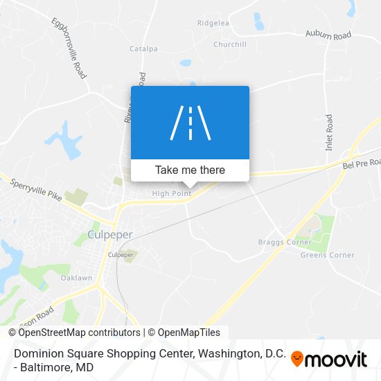 Mapa de Dominion Square Shopping Center