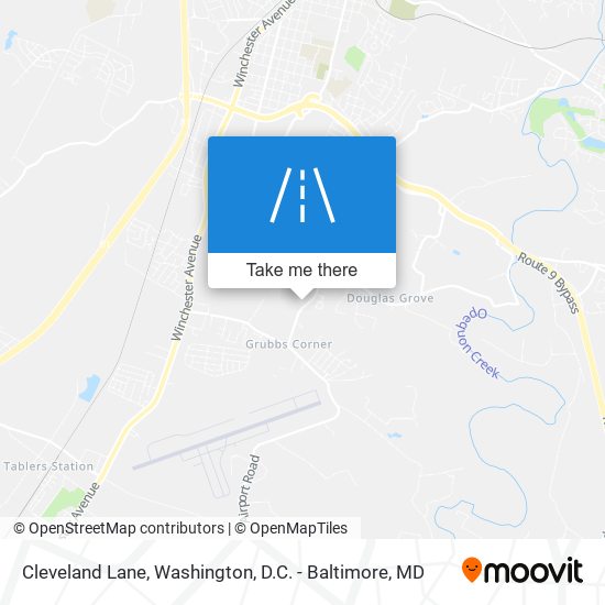 Cleveland Lane map
