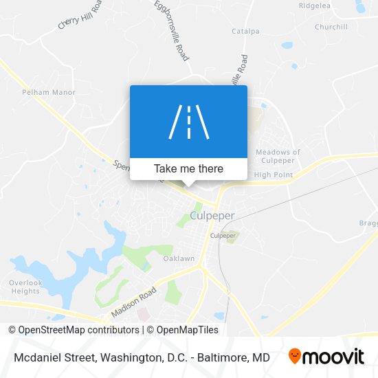 Mcdaniel Street map