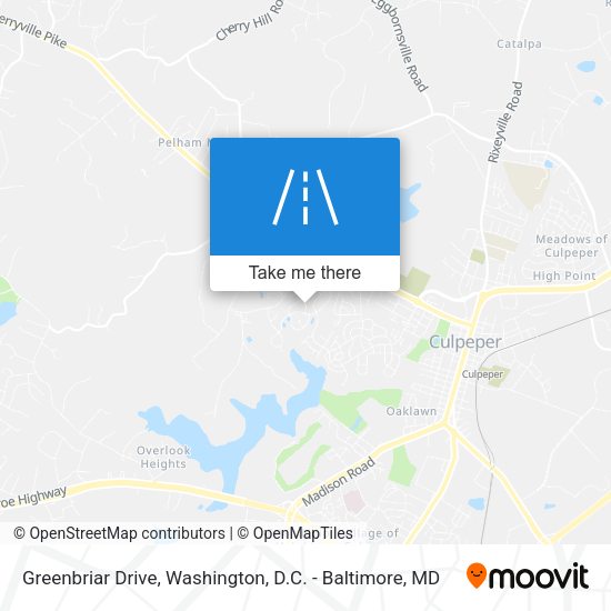 Greenbriar Drive map