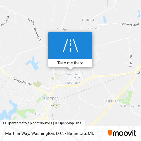 Martina Way map