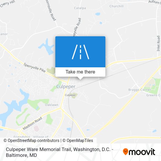 Mapa de Culpeper Ware Memorial Trail