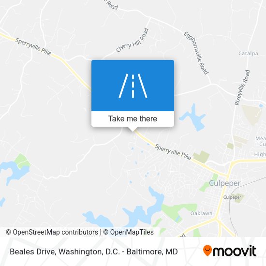 Beales Drive map