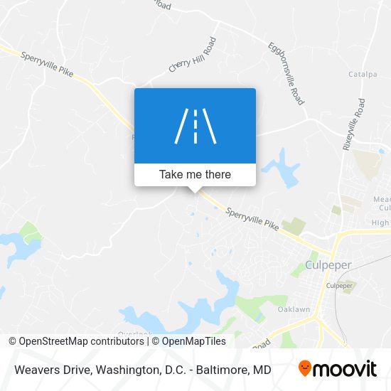 Weavers Drive map