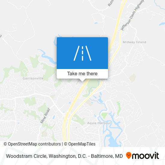 Woodstram Circle map