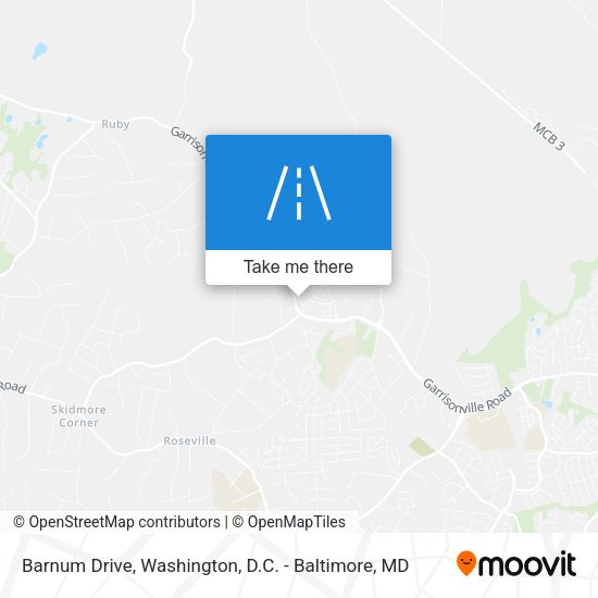 Barnum Drive map