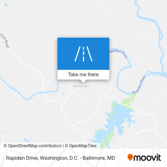 Rapidan Drive map