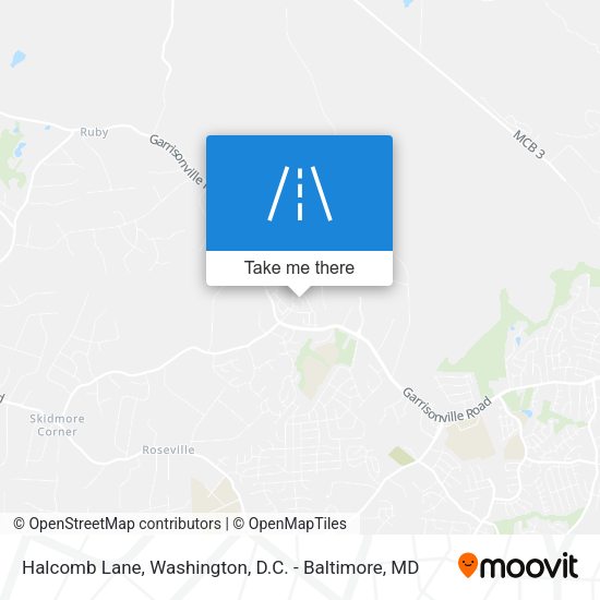 Halcomb Lane map